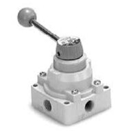 Zawór ręczny 4/3, zamknięty środek, gwint Rc 3/8 (VH300-03-X215) - SMC