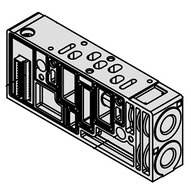 Rozdzielacz do ISO15407-2, G1/8 (MBS8020-01F-D) - SMC