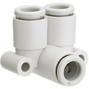 Złączka wtykowa, kolanko rozgałęźne (10-KQ2LU08-00A) - SMC