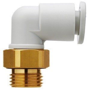 Złączka wtykowa kątowa męska (KQ2L06-G01A1) - SMC