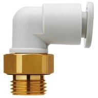 Złączka wtykowa kątowa męska (KQ2L06-G01A1) - SMC