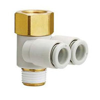 Złączka wtykowa, kolanko żeńskie uniwersalne (KQ2ZF10-03AS) - SMC