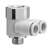 Złączka wtykowa, kolanko żeńskie uniwersalne (KQ2ZF10-03AP) - SMC