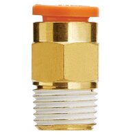 Złączka wtykowa prosta, z gwintem zewnętrznym, R3/8 - D5/16", seria KQH2 (KQ2H09-03AS) - SMC
