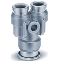 Złączka Y, szybkozłączka push-in, średnica 3,2 mm i 4 mm (KQB2U23-04) - SMC