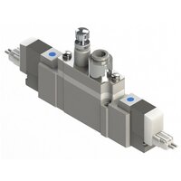 Elektrozawór 2x3/2, normalnie zamknięty/normalnie zamknięty (N.C./N.C.), 24V DC (SY5A2R-5DZ-C8-Q) - SMC