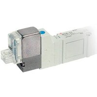 Zawór 5/3, otwarty środek, 24V DC (SY9420R-5LOU-C10F-Q) - SMC