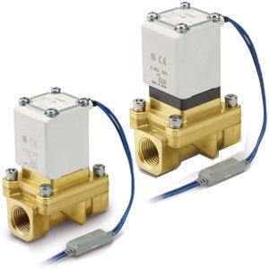 Elektrozawór 2/2, normalnie zamknięty, 100V AC, G1/4 (VXZ2A5ABA) - SMC