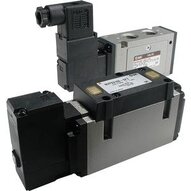 Elektrozawór 5/2, pojedyncza cewka, 24V DC (VFS3120-5DOB-02F-Q) - SMC
