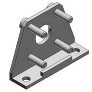 Stopka montażowa do siłownika CQS (CQS-L012) - SMC