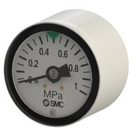 Manometr, 0-0,2 MPa, przyłącze osiowe R1/8 (G36-2-01) - SMC