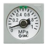 Manometr, 0-1,0 MPa, kwadratowy, do AR (GC3-10AS) - SMC
