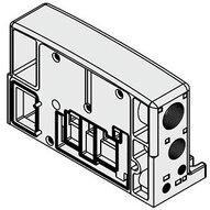 Płyta końcowa typu U, seria VQC4000 (VVQC4000-2A-1T) - SMC