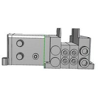 Listwa rozdzielająca, do SY3000 (SS5Y3-10SA3N-15B-C6) - SMC