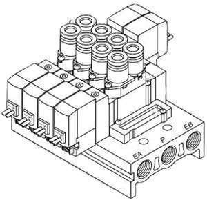 Rozdzielacz f, SY3*20 (10-SS5Y3-20-04-00F-Q) - SMC