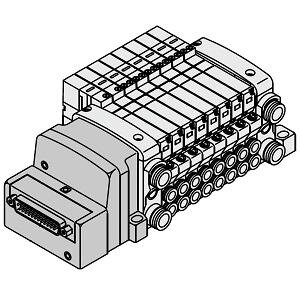 Rozdzielacz, 8 stanowisk (VV5QC11-08B6FD0) - SMC