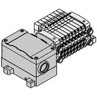 Rozdzielacz, 6 stanowisk, seria VQC1*0* (VV5QC11-06C6TD0-BDRS) - SMC