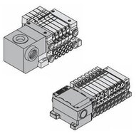 Rozdzielacz, 4 stanowiska (VV5Q21-04CMT0-N-Q) - SMC
