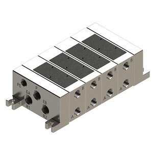 Rozdzielacz, 6 stanowisk Rc1/4 (VV5FS2-10-061-02) - SMC