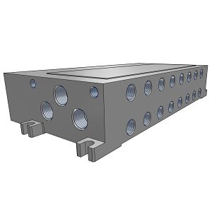 Rozdzielacz, 6 stacji (VV5FS3-01CU-061-03-Q) - SMC