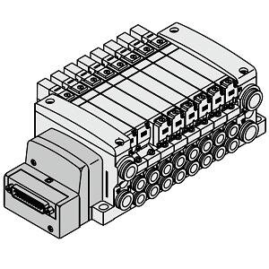 Rozdzielacz, 5 stanowisk (VV5QC21-05CMFD0) - SMC