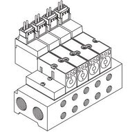 Listwa rozdzielająca (VV4QD15-04M5-Q) - SMC