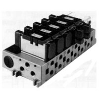 Rozdzielacz, 4 stanowiska, przyłącza 3/8" (VV814-03-03UF) - SMC