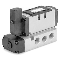 Elektrozawór 5/2, podwójna cewka, 220V AC (VFR5210-4DO-04F-Q) - SMC