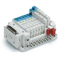 Wyspy zaworowe składane typ SS5Y3-10 seria 3000 (SS5Y3-10F1-04BS-C4) - SMC