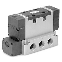 Elektrozawór 5/3, otwarty środek, 24V DC (VFR6410-5D-06F-Q) - SMC