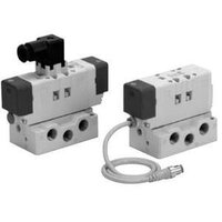 Elektrozawór 5/3, otwarte centrum (VQ7-6-FIG-D-3NSC-X23) - SMC