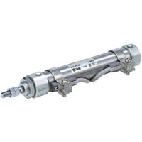 Siłownik pneumatyczny okrągły  z zab. przed obrotem (25A-CDJ2KB10-30Z-M9NL-B) - SMC