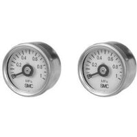 Manometry poziome okrągłe D 30 mm, serii G(A)33 - SMC