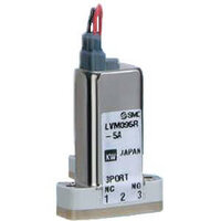 Elektrozawór 3/2, do chemikaliów, seria LVM09/090 (LVM095R-6A-6-X95-Q) - SMC