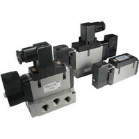 Elektrozawór 5/3, otwarty środek, 24V DC (VFR3400R-5FZC-X90-Q) - SMC