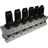 Rozdzielacz regulatorów, modułowy, Rc 3/8 (ARM3000-05A-03G1) - SMC