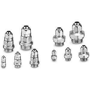 Złączka wciskana, stal nierdzewna 316 (KFG2H0425-M5-C) - SMC