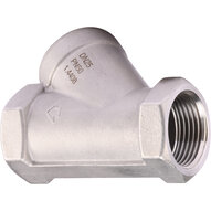Zawory zwrotne tłokowe, stal nierdzewna PTFE, gwinty GW/GW BSP, seria 325 - Sferaco