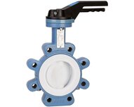 Przepustnice typu Lug Excellence, żeliwo/PTFE, z silikonem spożywczym CE1935 2004 FDA, seria 1165 - Sferaco