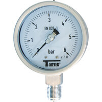 Manometry pionowe suche, stal nierdzewna, D100, 1/2'', seria 1617 - Sferaco