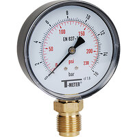 Manometry pionowe z obudową ABS, suche, D80, 1/2", seria 1644 - Sferaco