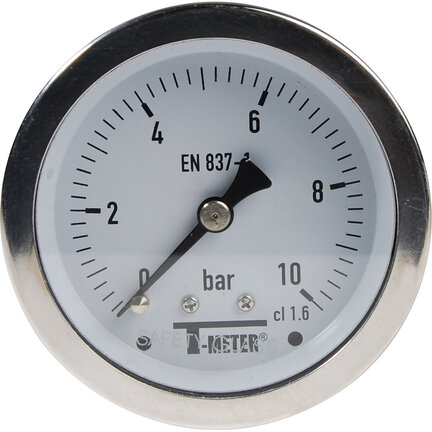 Manometry poziome, stal nierdzewna suche, D63, 1/4", seria 1626 - Sferaco
