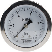 Manometry poziome, stal nierdzewna suche, D63, 1/4", seria 1626 - Sferaco