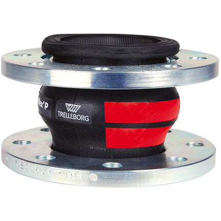 Kompensatory L130 mm z EPDM wysokotemperaturowym, podwójne, czerwone, seria 1562 - Sferaco