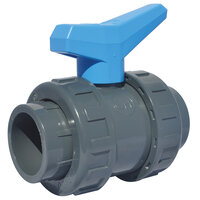 Zawory kulowe Bâtiment, do klejenia, PVC-U, seria 583 - Sferaco