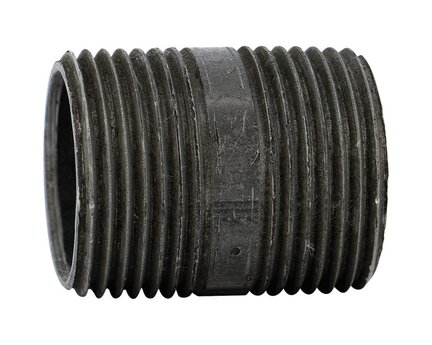 Nypel rurowy, L=2000 mm, gwint G DN2'', EN 10241, stal czarna, seria 530N (530N200050) – Sferaco