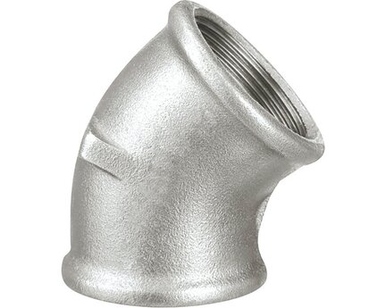 Kolano gwintowane GW/GW 45°, mały promień, ocynkowane, 2'' (120050G) - Sferaco