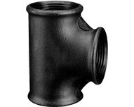 Trójnik żeliwny czarny, gwinty wewnętrzne G 1/4'' (130008N) - Sferaco