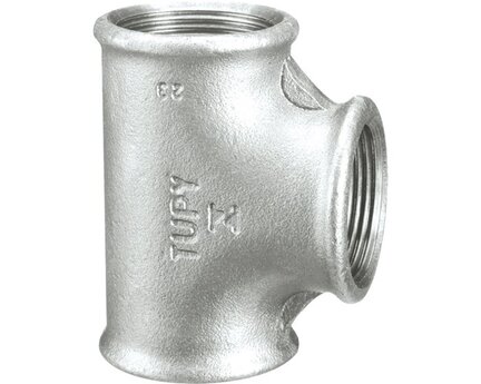 Trójnik ocynkowany, gwinty wewnętrzne G 2'', stal (130G50) - Sferaco
