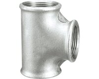 Trójnik żeliwny galwanizowany, gwinty wewnętrzne G 1''-1/2''-1'' (130026015026G) - Sferaco